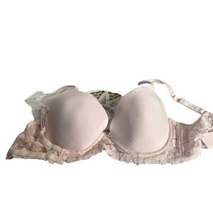 No Boundaries NOBO 36C pink Bra underwire, lace, padding